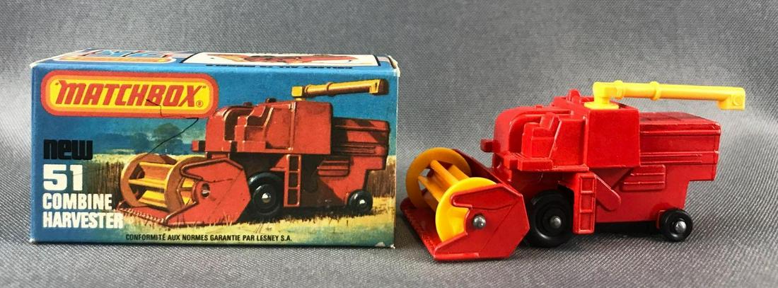 Matchbox No. 51 Combine Harvester Die-Cast Vehicle with (1 of 9)