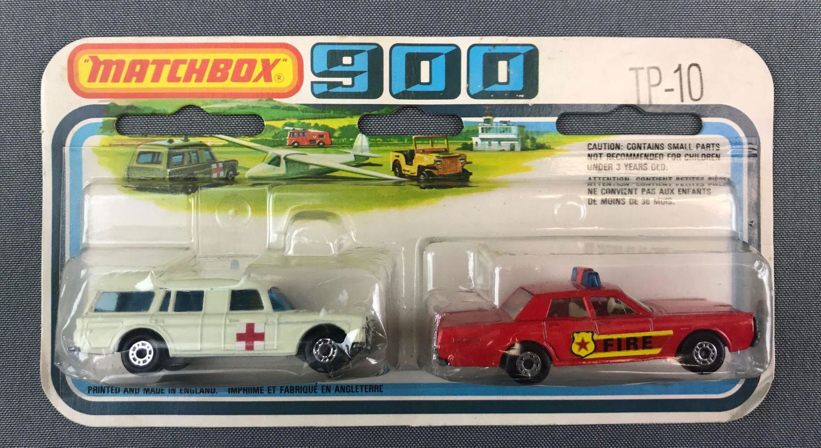 Matchbox 900 TP-10 Emergency Vehicles Die-Cast Set in (1 of 4)