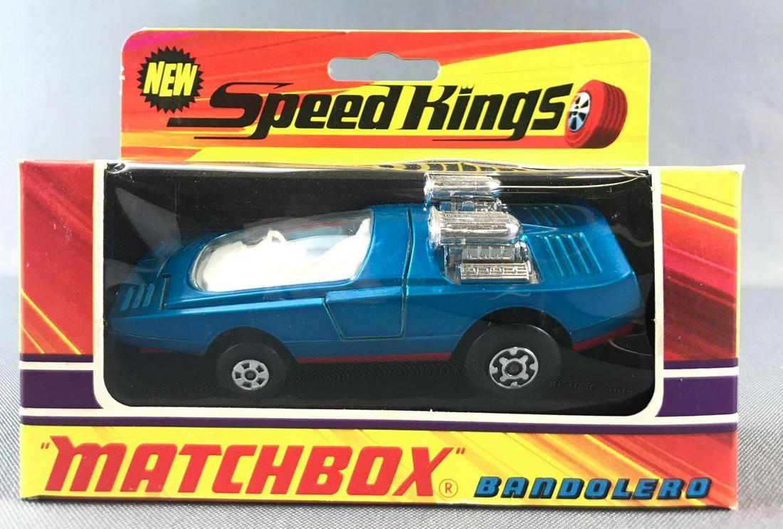 Matchbox Speed Kings K-36 Bandolero Die-Cast Vehicle in: Teal body, BPW. A Lesney Product. Made in England