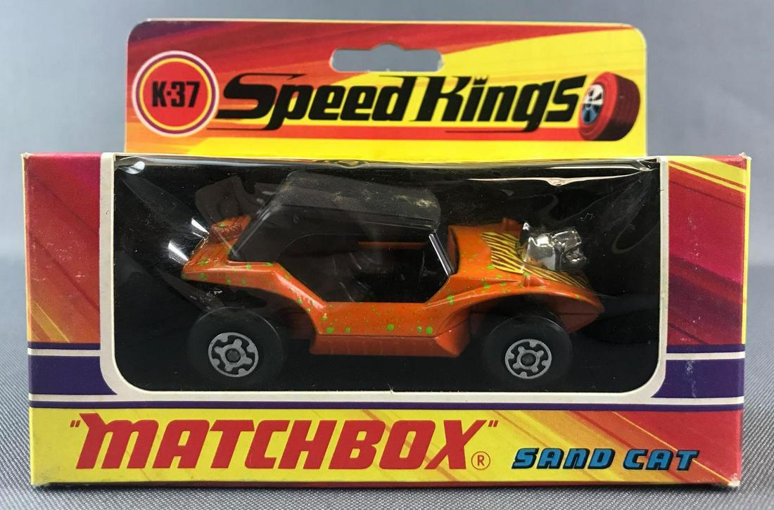 Matchbox Speed Kings K-37 Sand Cat Die-Cast Vehicle in: Orange body, BPW. A Lesney Product. Made in England