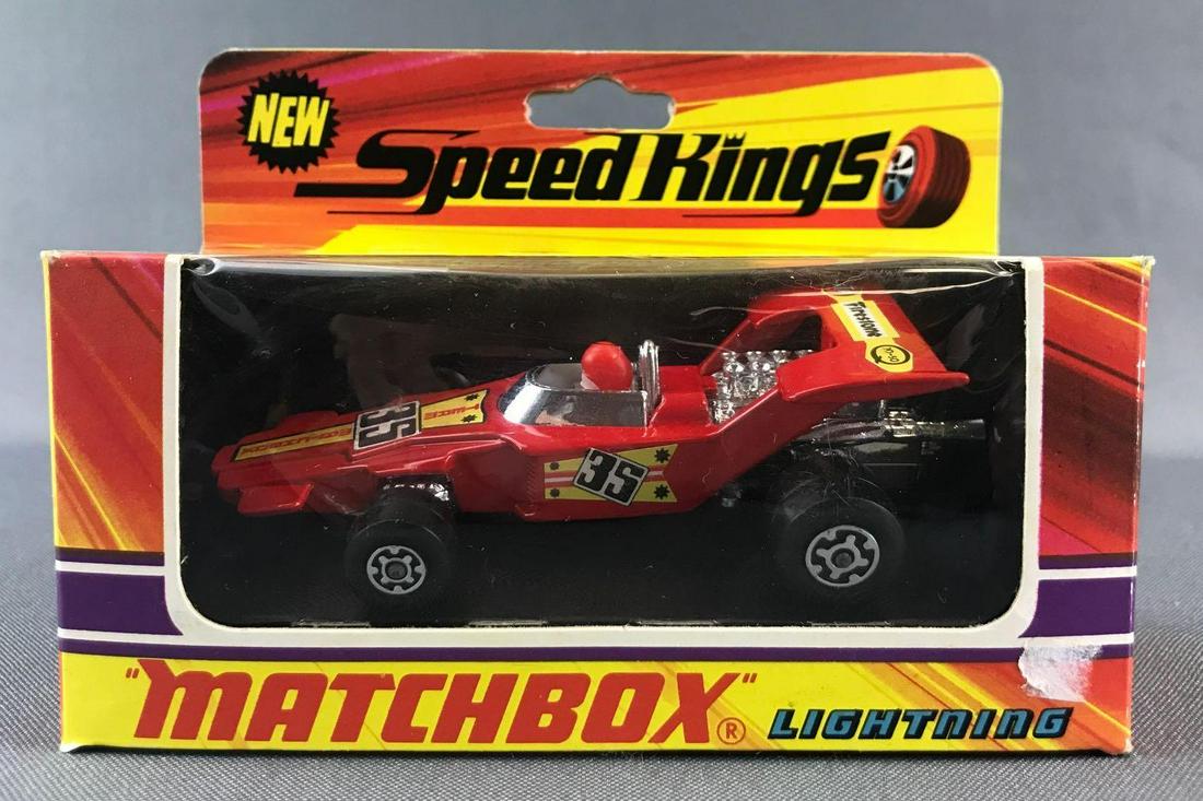 Matchbox Speed Kings K-35 Lightning Die-Cast Vehicle in: Red body, BPW. A Lesney Product. Made in England