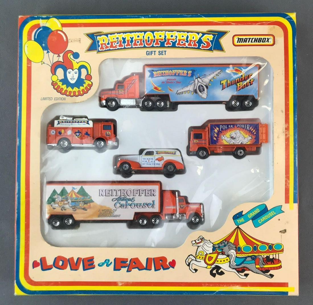 Matchbox Limited Edition Reithoffers Die-Cast Vehicles: Some damage to packaging. A Lesney Product. Made in England