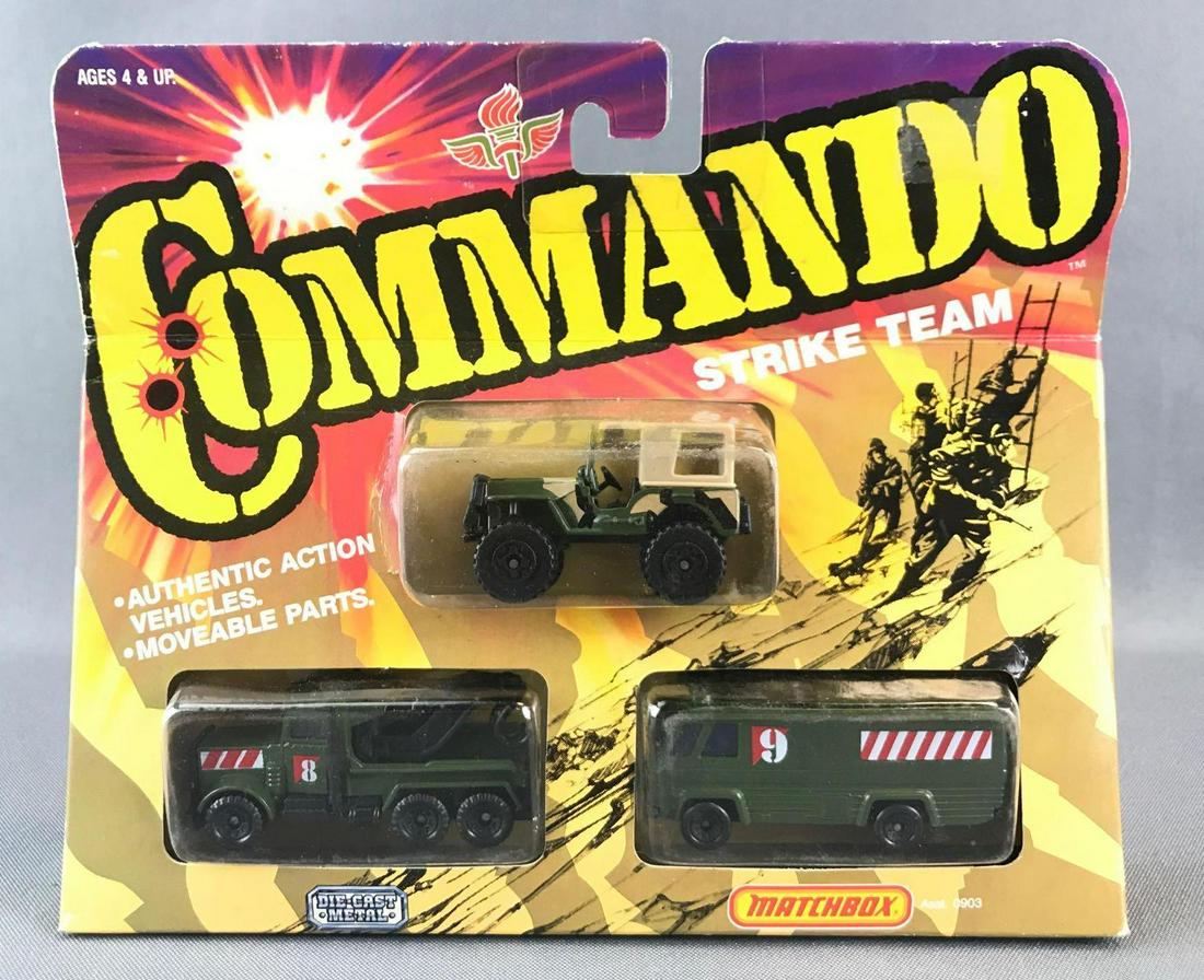 Matchbox Commando Strike Team Die-Cast Vehicles in: A Lesney Product. Made in England