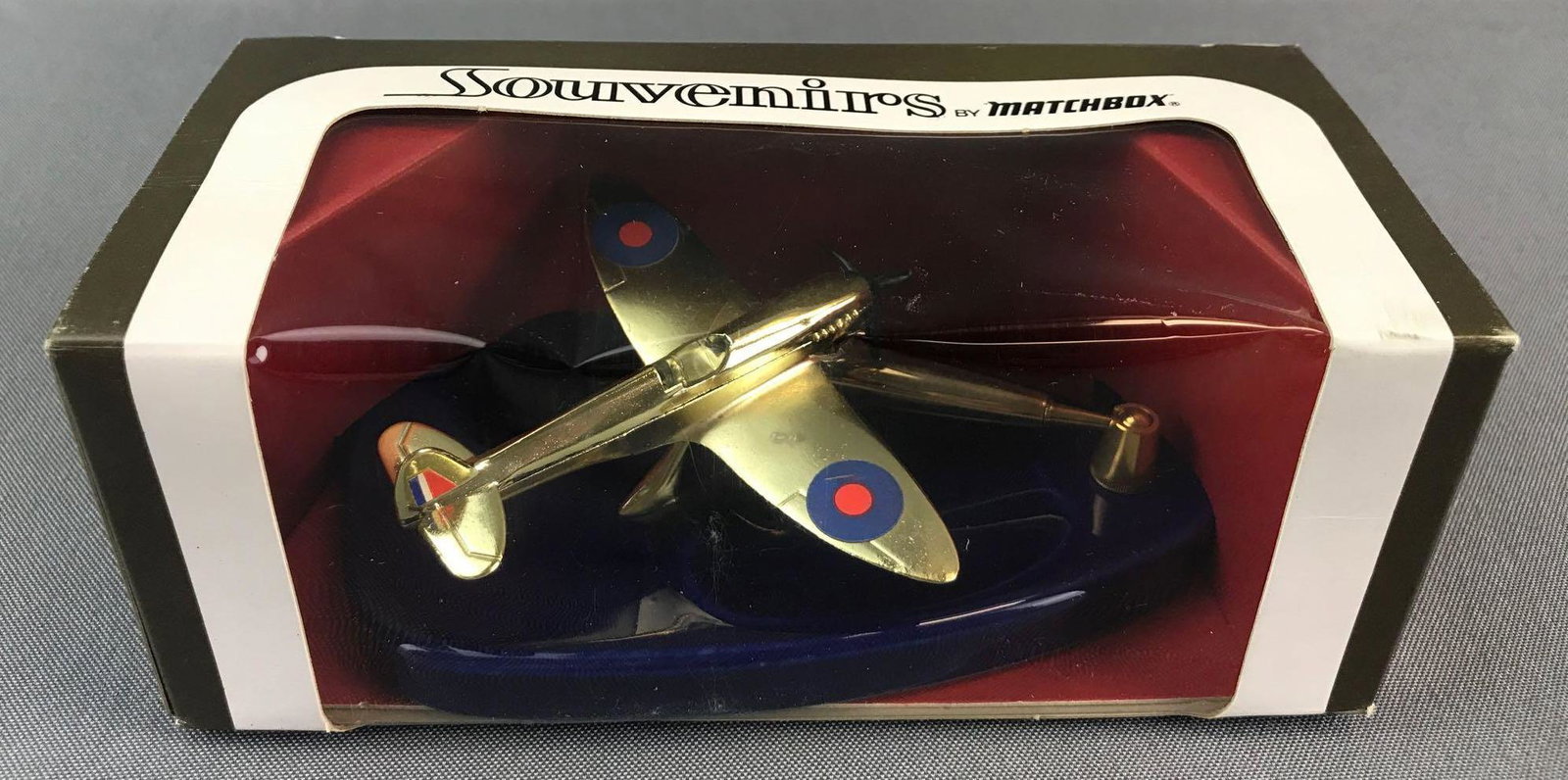 Matchbox Souvenirs 211 Spitfire Desk Set in Original: A Lesney Product. Made in England