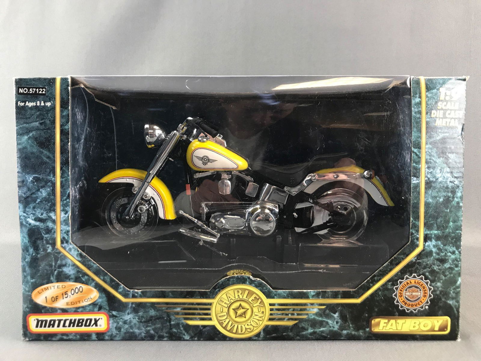 Matchbox No. 57122 Harley-Davidson Fat Boy Die-Cast (1 of 3)