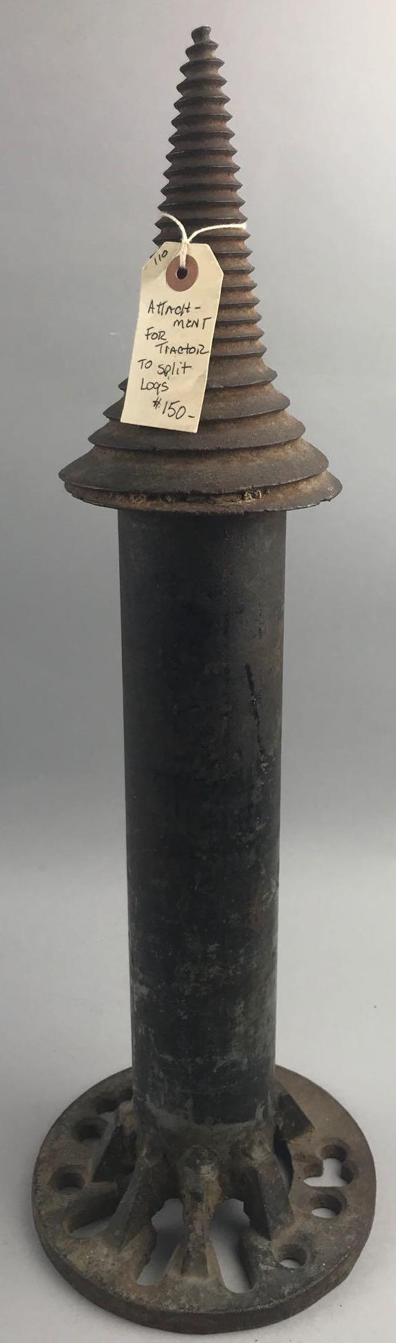 Antique log splitter attachment for tractors: 22 inches tall