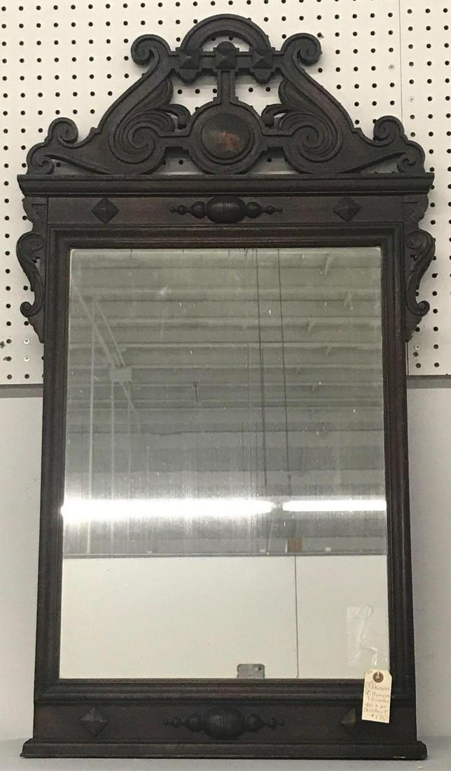 Vintage 1938 wood framed mirror: 21x40 inches. Kittinger Furniture, no shipping available.