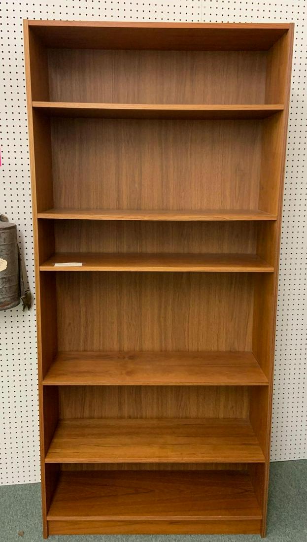 Mid century modern Rosenthal Netter Denmark bookcase: 35 1/2 x 77 x 11 1/2, no shipping, Particleboard construction