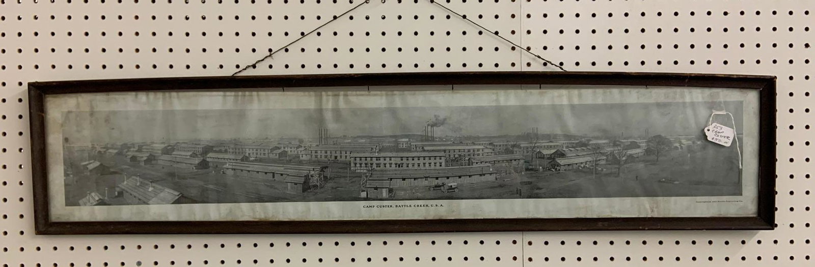 Antique Yard long photograph of camp custard: 44 x 10 inches