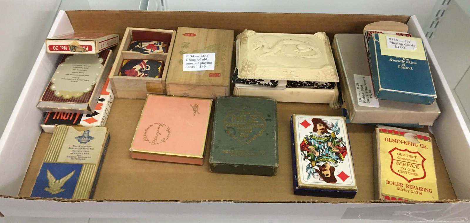 Group of Antique/Vintage Playing Cards: All for one money