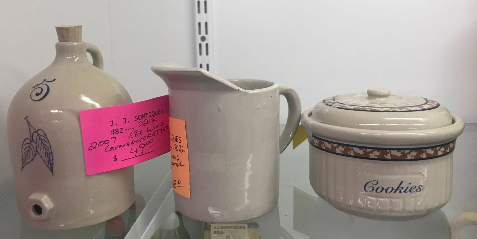 3 piece group commemorative Red Wing Pottery: Largest is 5.75 inches