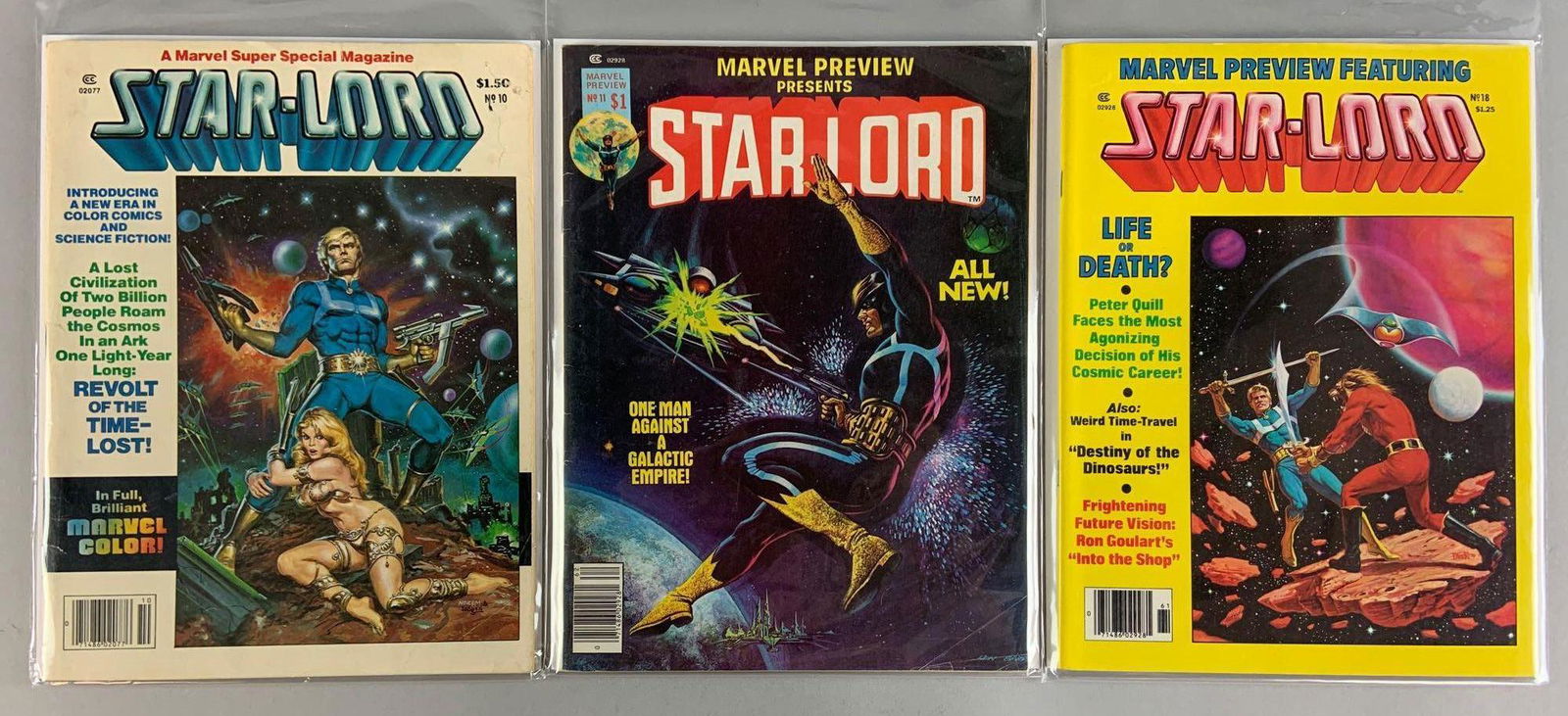 Group of 3 Marvel Preview Featuring Star-Lord Comic (1 of 4)