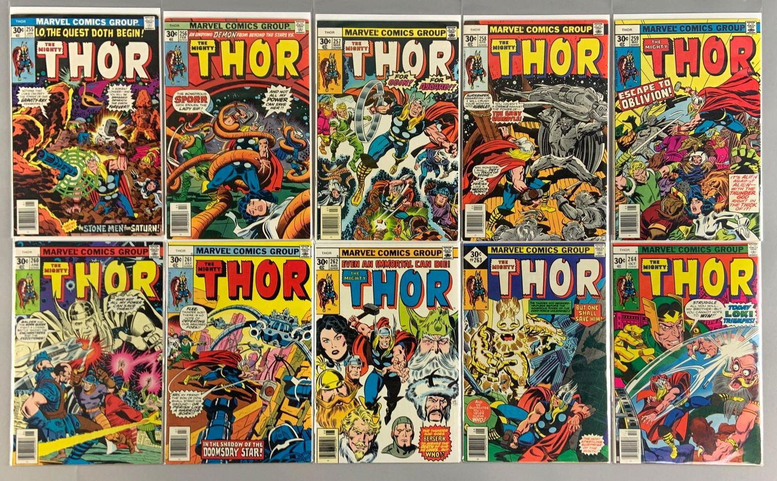 Group of 10 Marvel Comics The Mighty Thor Comic Books (1 of 7)