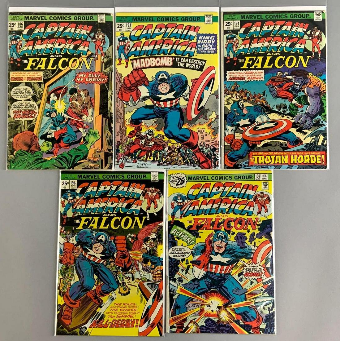 Group of 5 Marvel Comics Captain America Comic Books (1 of 5)