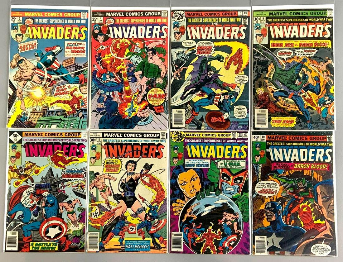 Group of 8 Marvel Comics The Invaders Comic Books (1 of 5)