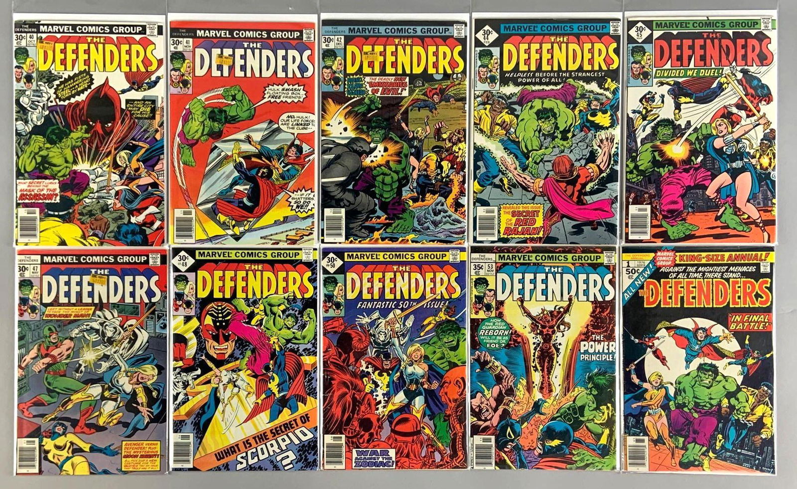 Group of 10 Marvel Comics The Defenders Comic Books (1 of 7)
