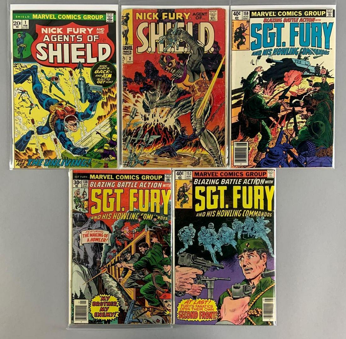 Group of 5 Marvel Comics Nick Fury Comics Books (1 of 5)