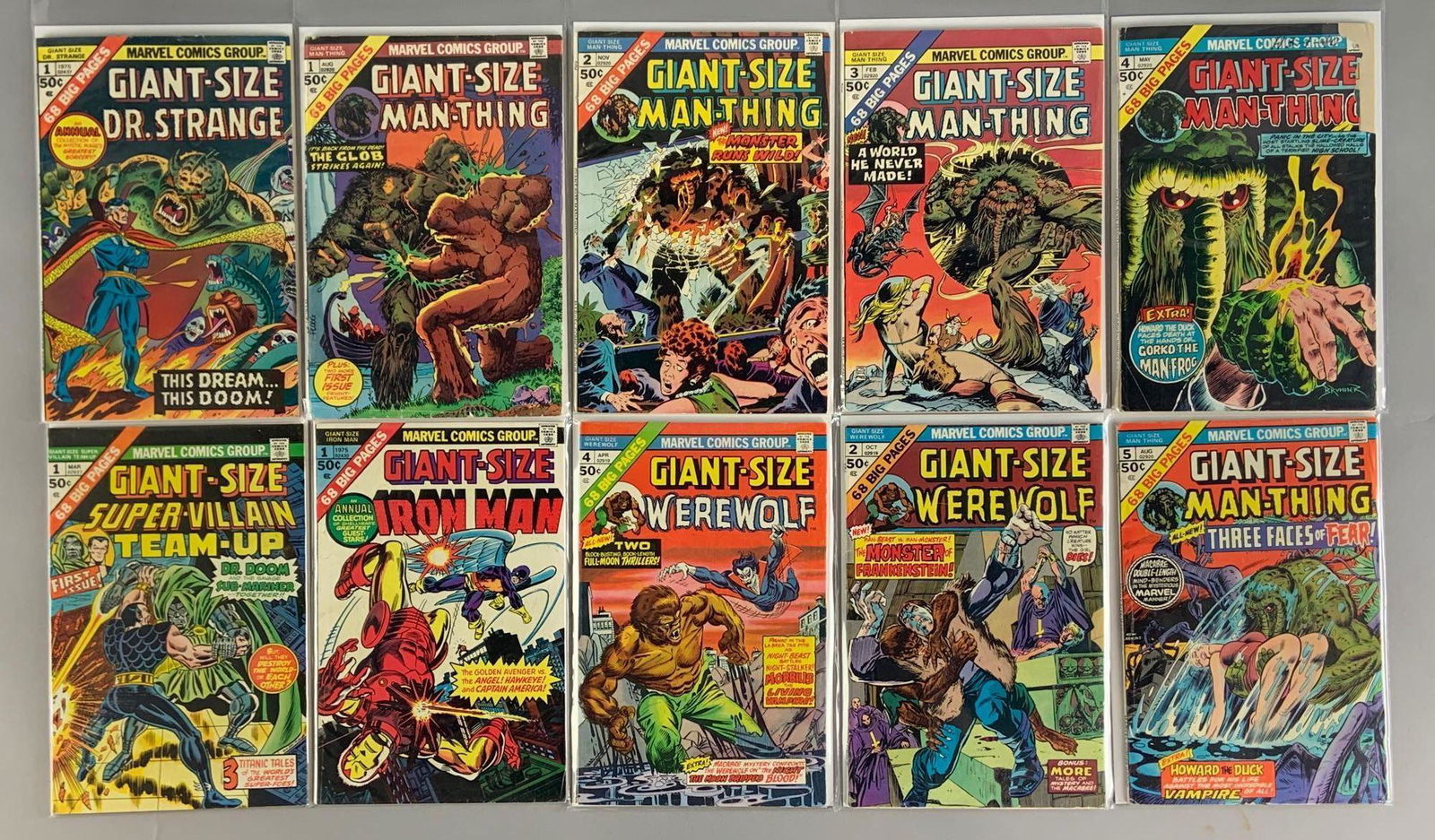 Group of 10 Marvel Comics Giant Size Comic Books (1 of 5)