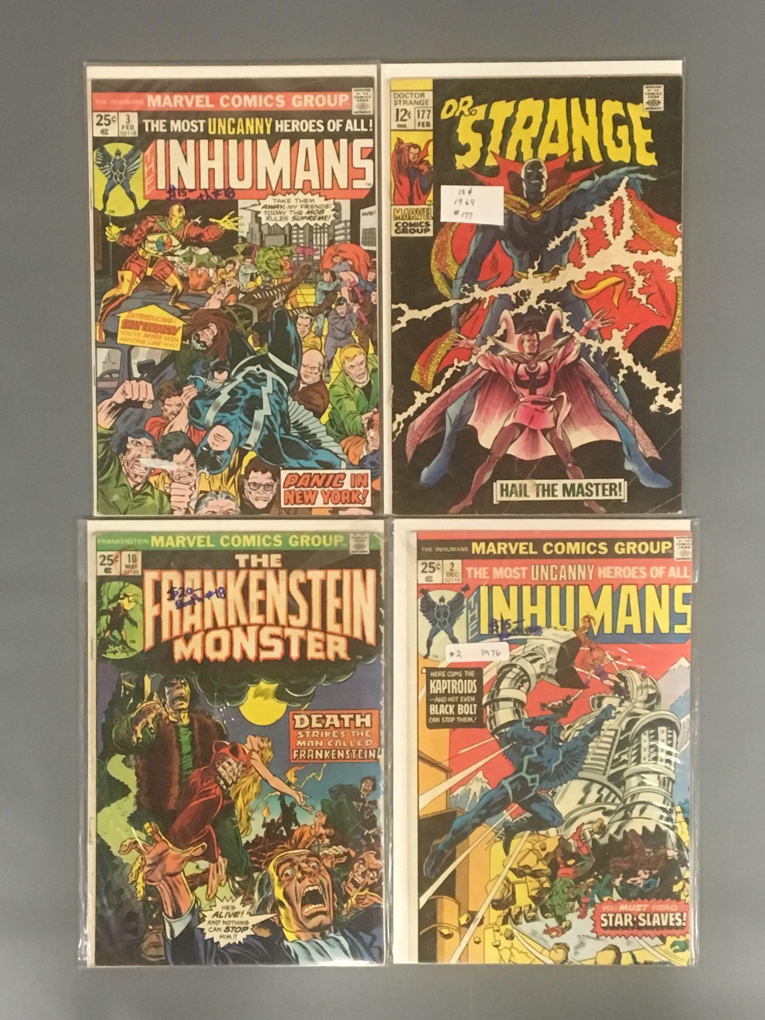 Group of 4 Marvel Comics Dr. Strange, Inhumans and (1 of 5)
