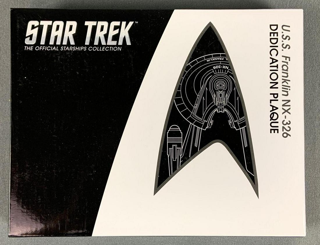 Star Trek USS Franklin dedication plaque (1 of 2)