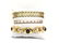 "White Diamonds" Quartz Watch + Gold Costume Bracelet - 3