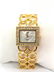 "White Diamonds" Quartz Watch + Gold Costume Bracelet - 6