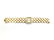 "White Diamonds" Quartz Watch + Gold Costume Bracelet - 7