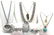 Lot of 7: Silver and Sparkle Necklaces and Bracelets -