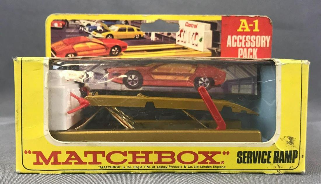 Matchbox Accessory Pack No. A-1 Service Ramp Die-Cast: Gold. A Lesney Product. Made in England