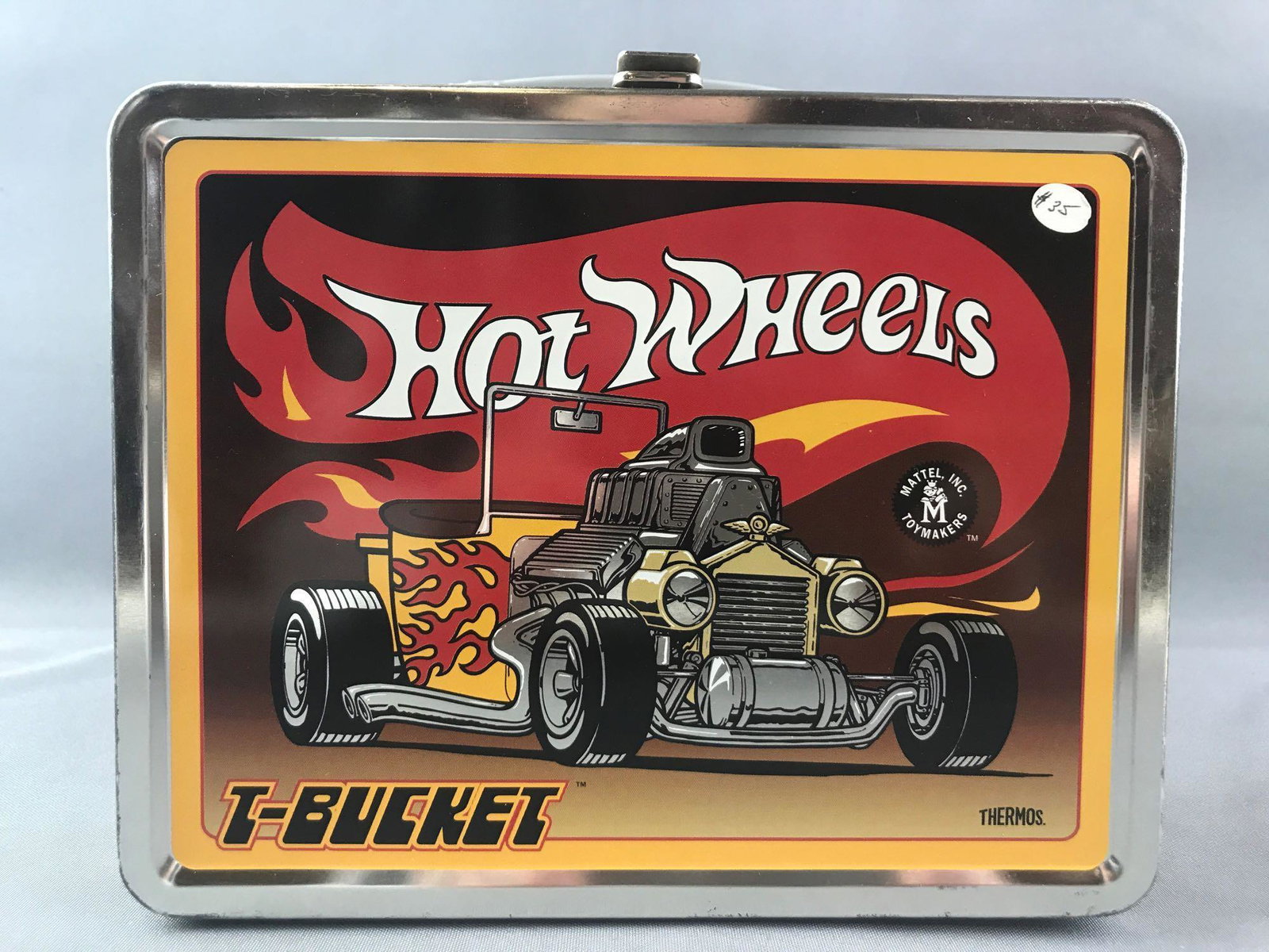 Hot Wheels T-Bucket Lunchbox with Thermos: 8.5 x 4 x 6.75 inches
