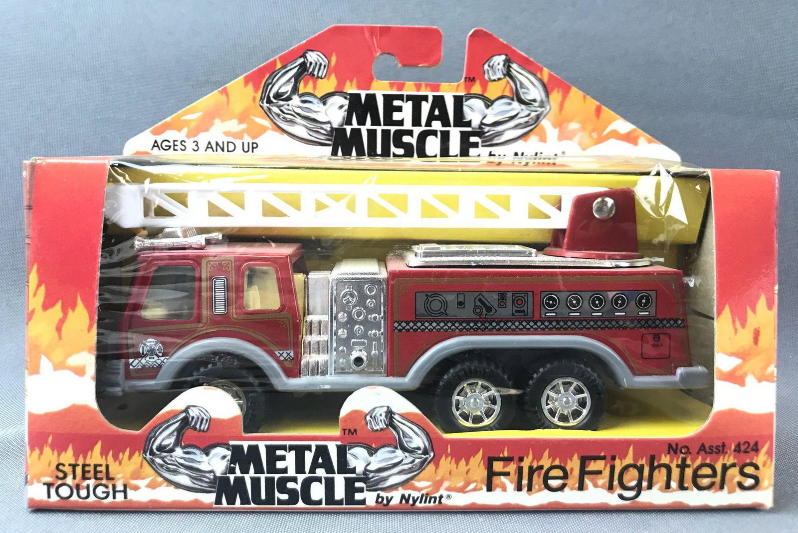 Metal Muscle by Nylint Fire Fighters No. 424 Ladder: In original packaging. Made in Korea