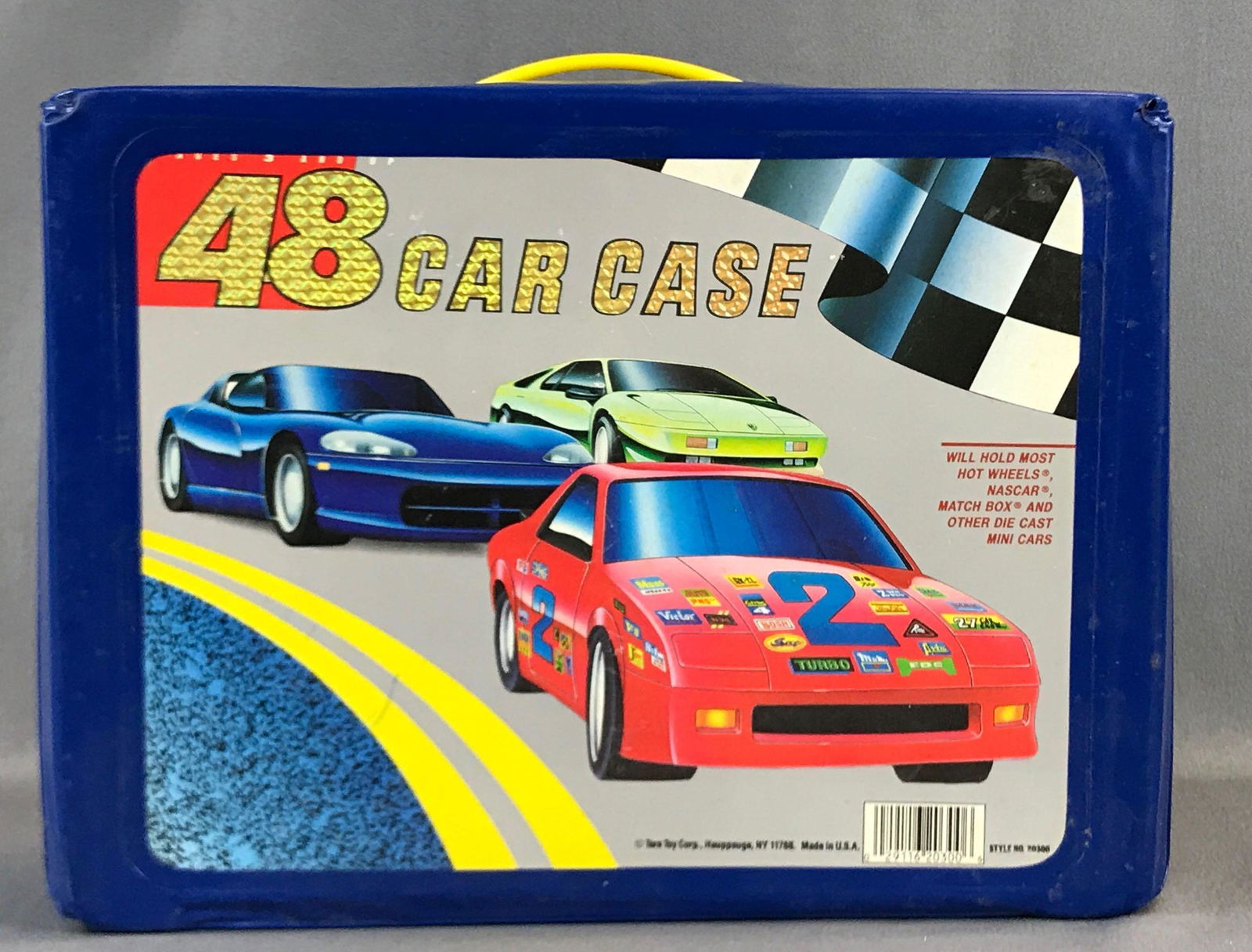 Group of 30 Plus Diecast Vehicles with Case: Used 48 car case with matchbox hot wheels Tamica Corgi Juniors and more