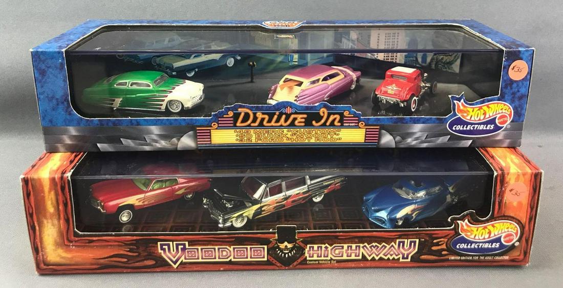 Group of 2 Hot Wheels Collectibles Limited Edition: Includes Cool Classics Series 4 Drive-In and Custom Series 3 Voodoo Highway