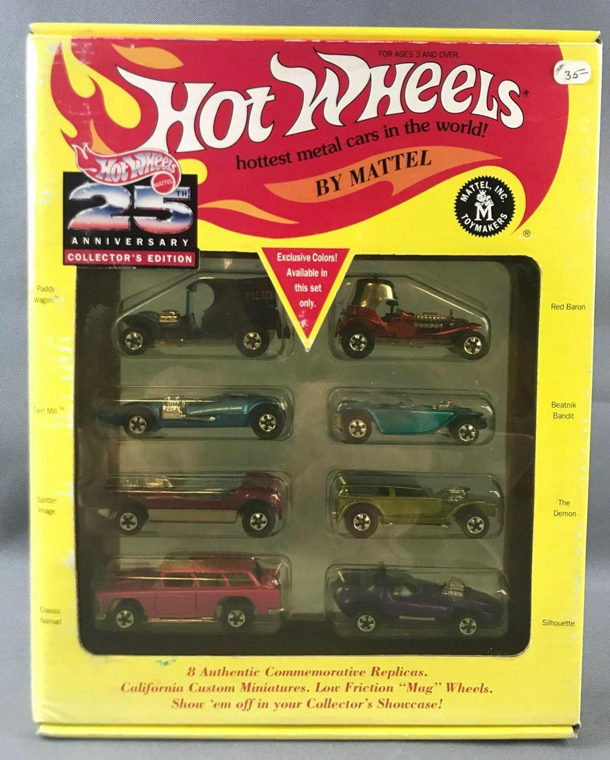 Hot Wheels 25th Anniversary Collectors Edition 8-Piece: Includes Red Baron, Twin Mill, The Demon, and more