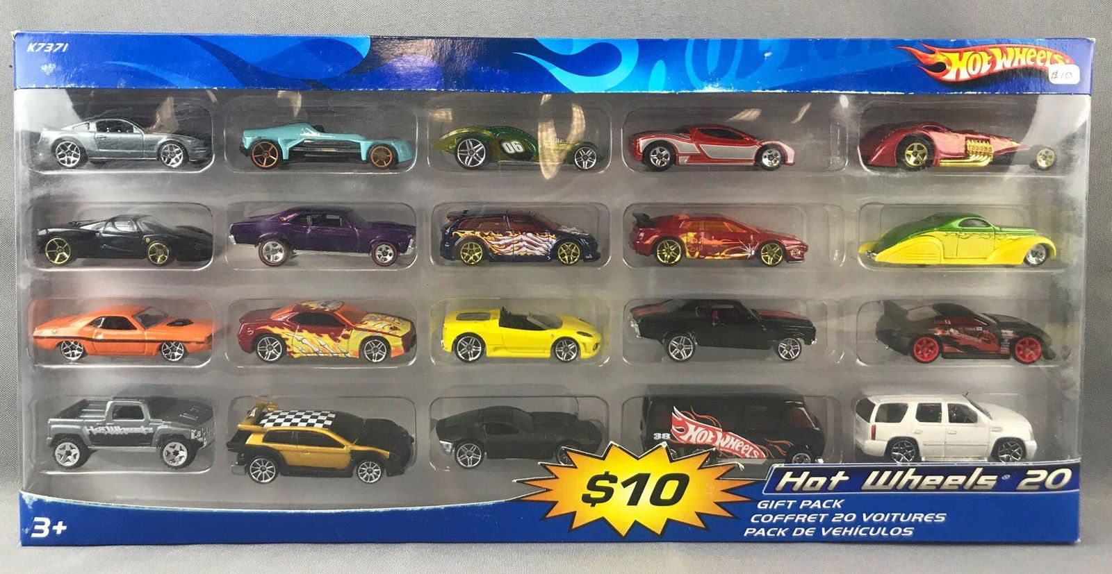 Hot Wheels 20 Gift Pack No. K7371 Die-Cast Vehicles: New in original packaging