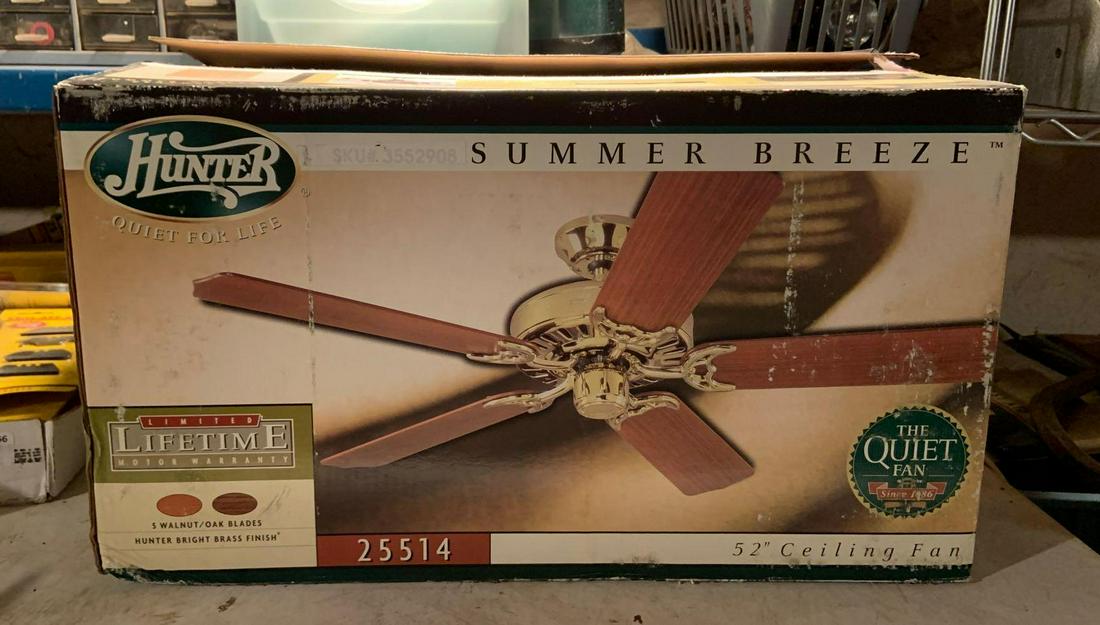 Hunter "Summer Breeze" Ceiling Fan - New in Original: New; in original box