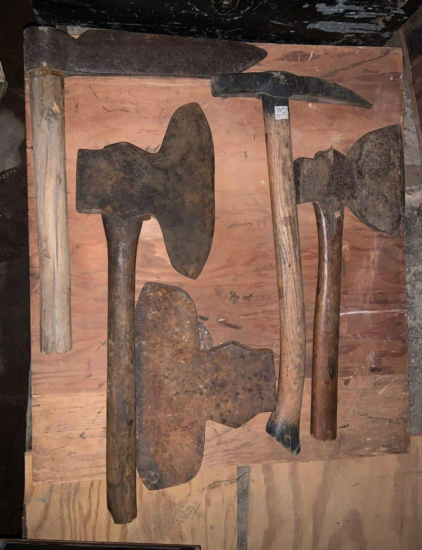 Group 5 : Antique and Vintage Hatchets: Largest 23 x 7 1/2 inches