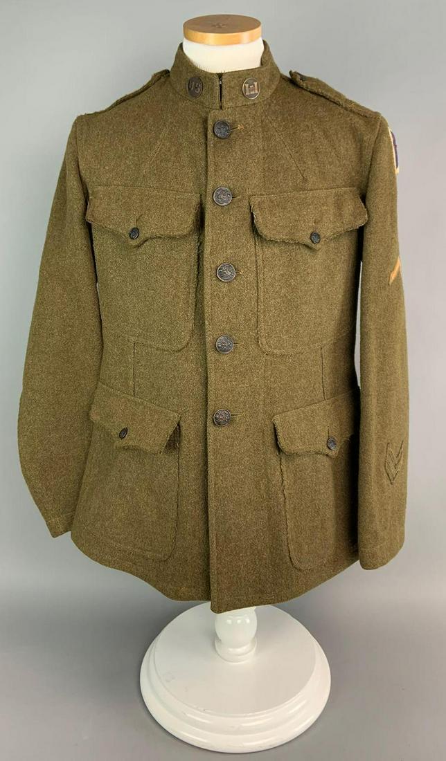 WW1 Us 33rd Engineer Late War Unlisted Tunic (1 of 11)
