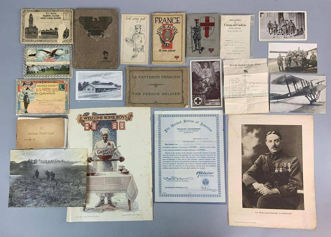 Large WW1 Ephemera Lot (1 of 9)