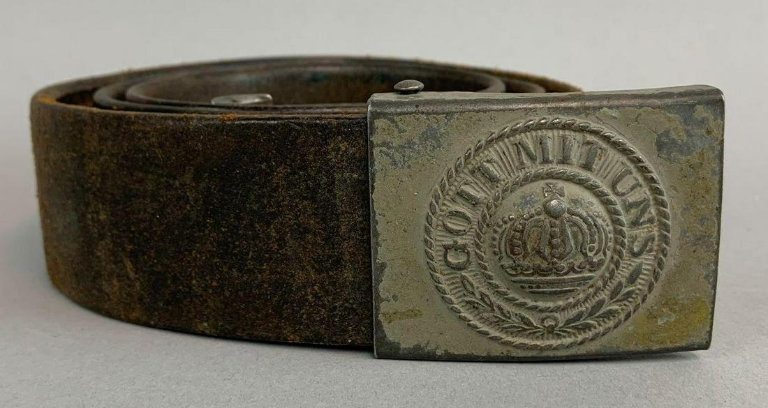 WW1 German Enlisted Mans Belt and Buckle (1 of 3)
