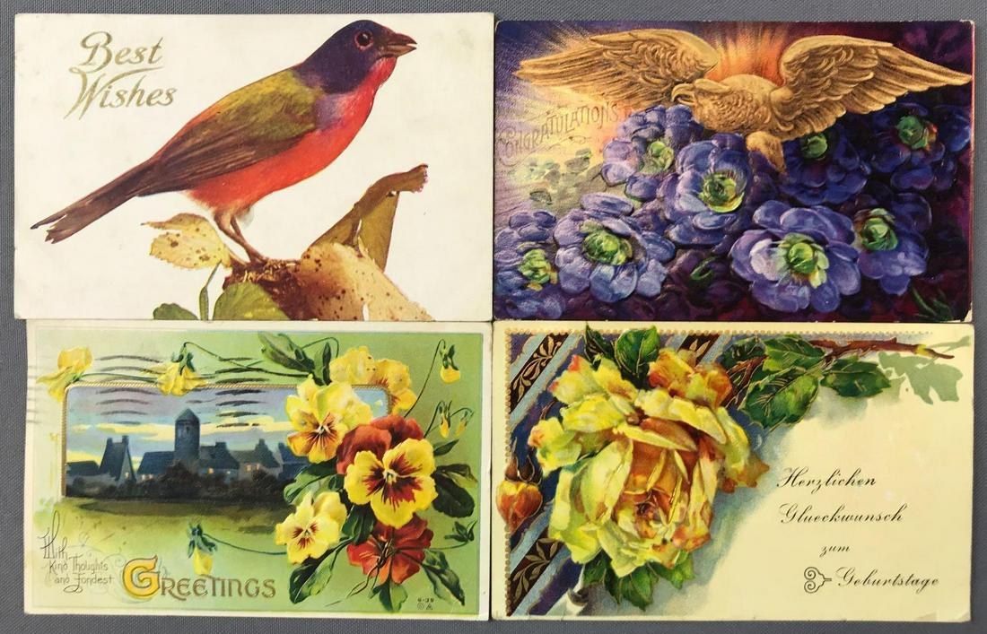 Postcards-Box Lot, Assorted Greetings (1 of 5)