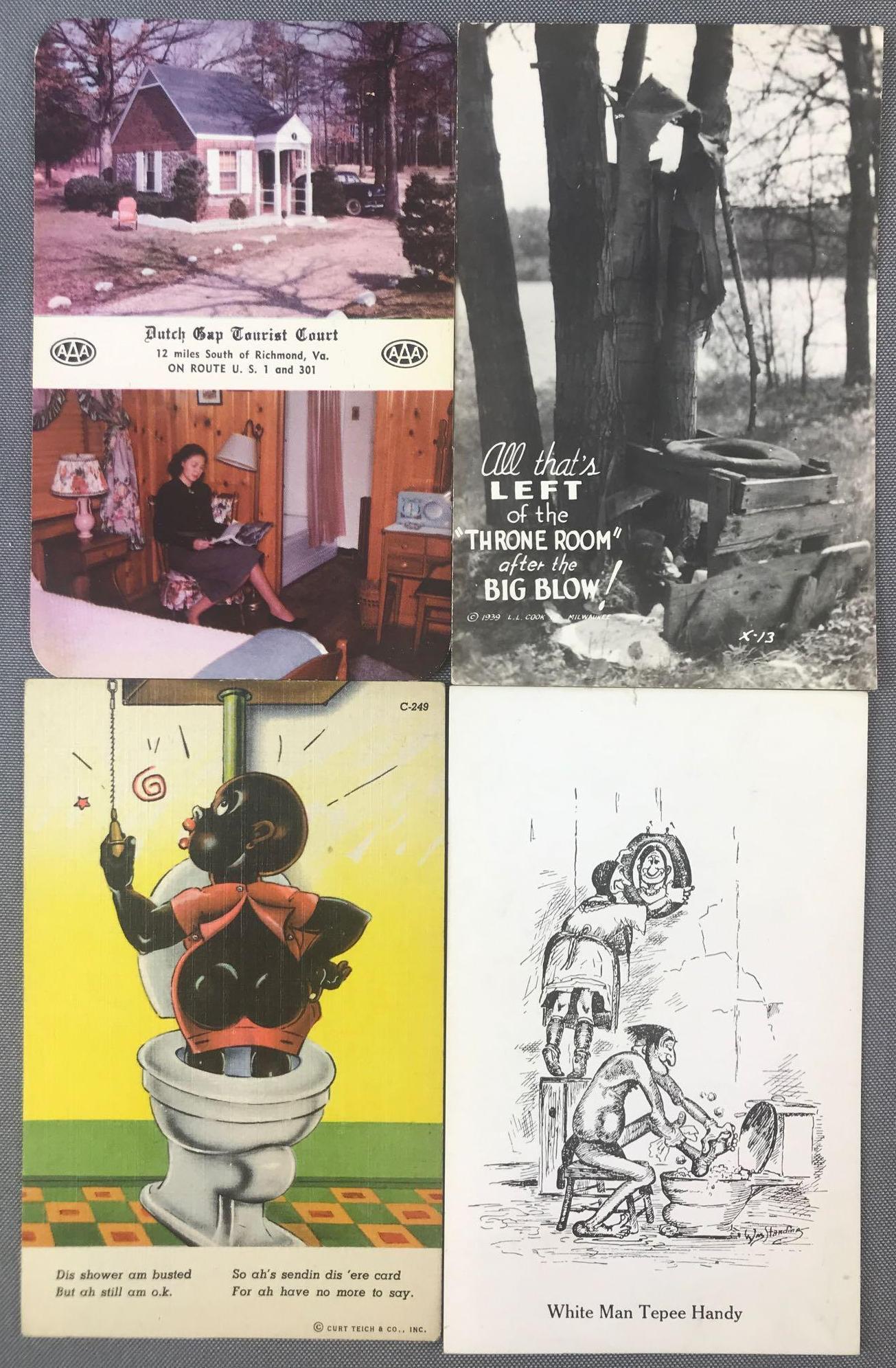 Postcards-Comic, Toilet, Bathroom (1 of 4)