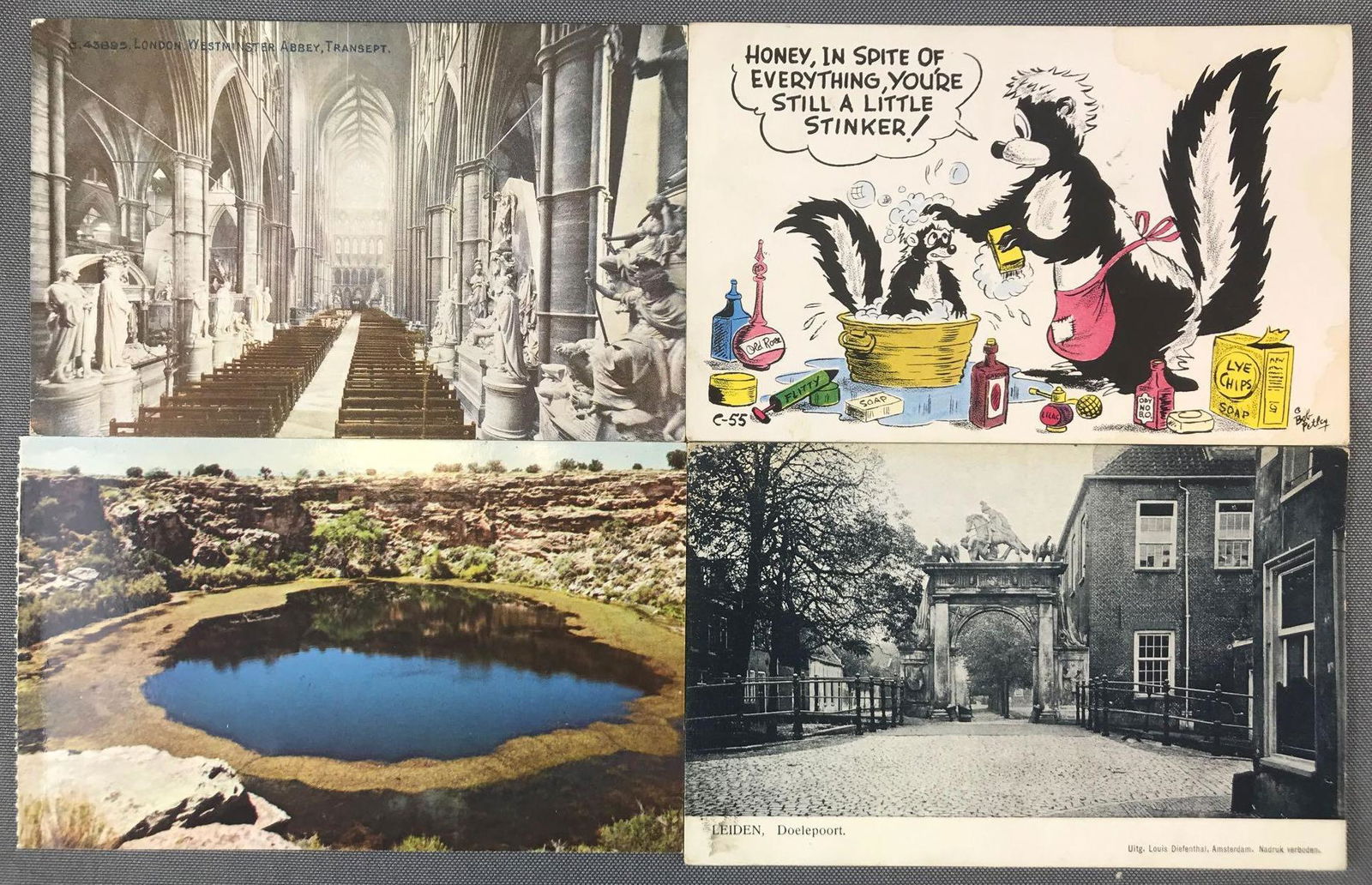 Postcards-Box lot Miscellaneous US and Foreign views (1 of 4)