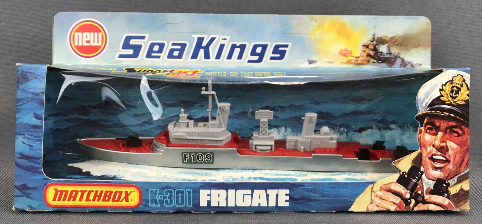 Matchbox Sea Kings K-300 Frigate Die-Cast Vehicle in: New in original packaging. A Lesney Product. Made in England