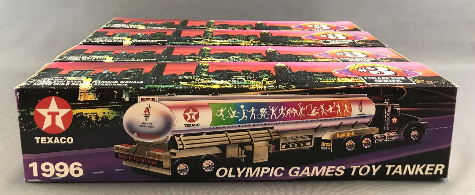 Group of 4 Texaco 1996 Olympic Games Toy Tanker in (1 of 3)