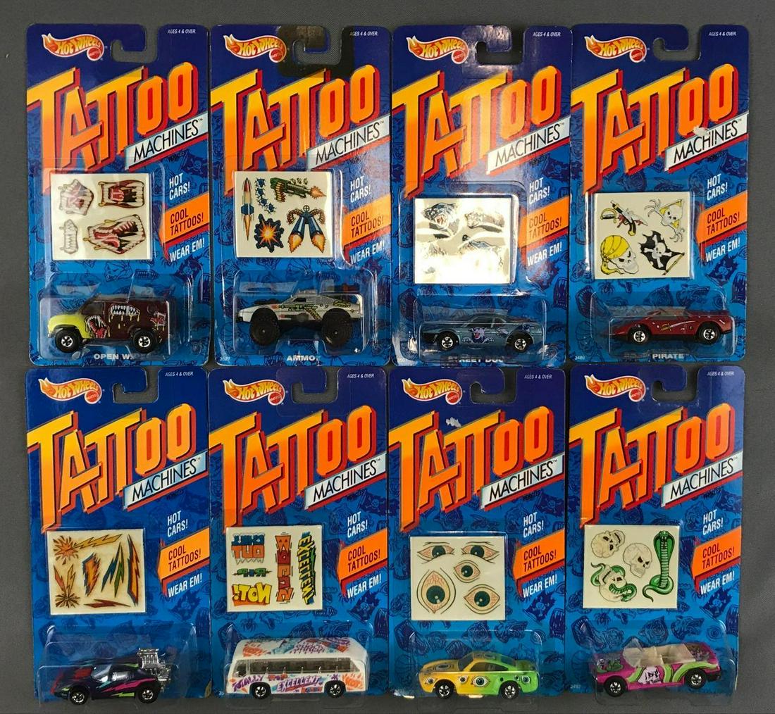 Group of 8 Hot Wheels Tattoo Machines Die-Cast Vehicles (1 of 4)