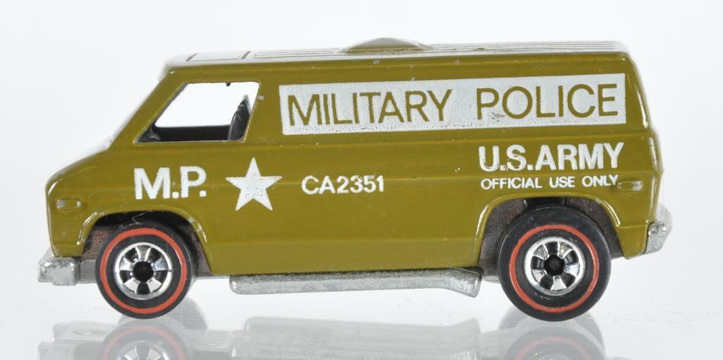 hot wheels military police van