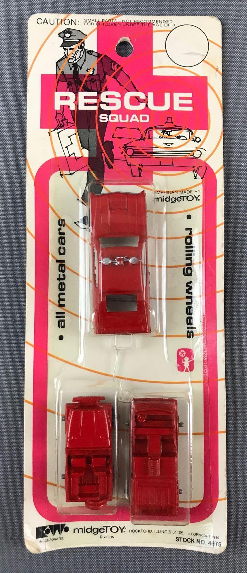 Midge Toy Rescue Squad Die-Cast Vehicles Set in: New in original packaging