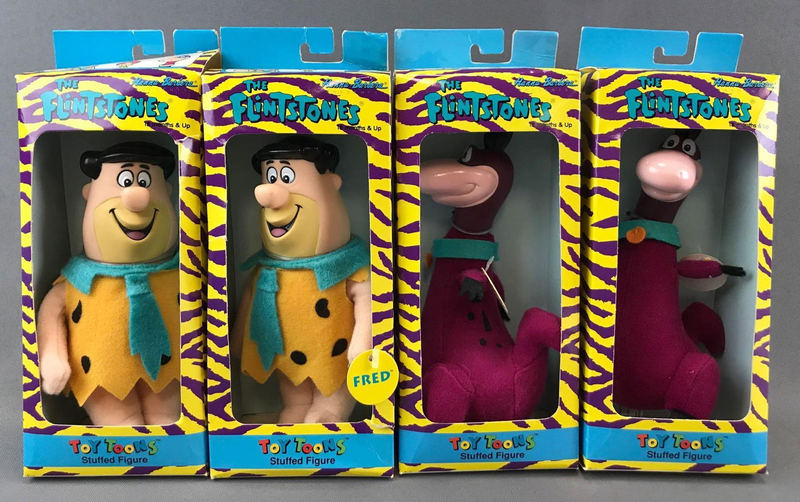 Group of 4 Toy Toons The Flintstones Plush Body Toys (1 of 4)