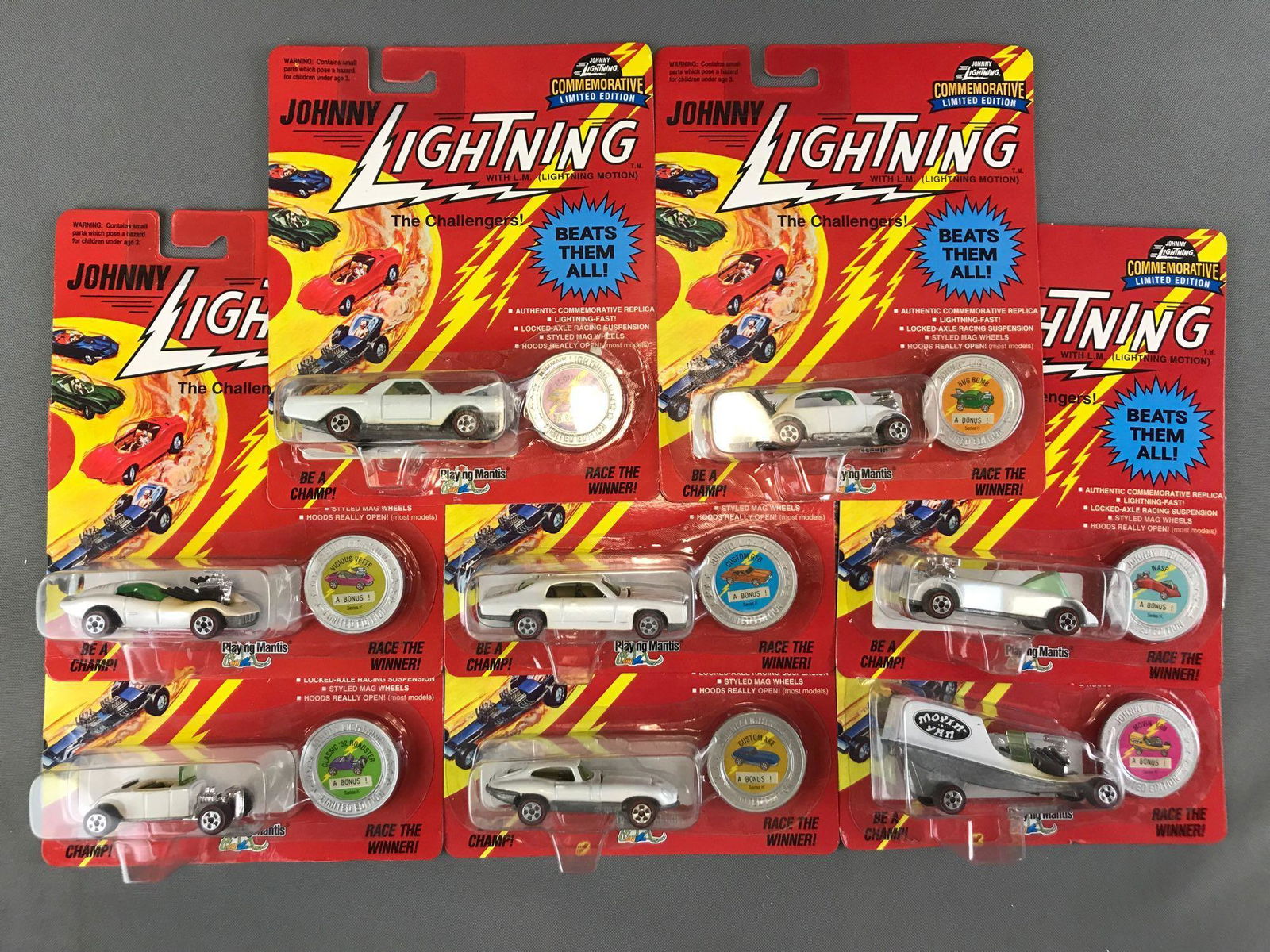 Group of 8 Johnny Lightning The Challengers Die-Cast (1 of 6)